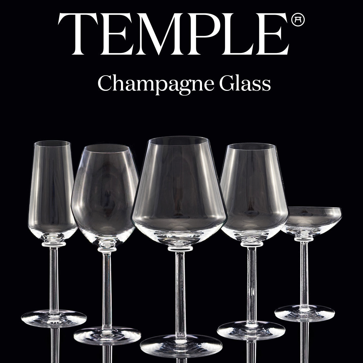 Temple Champagneglas